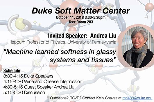 Duke Soft Matter Seminar Flyer